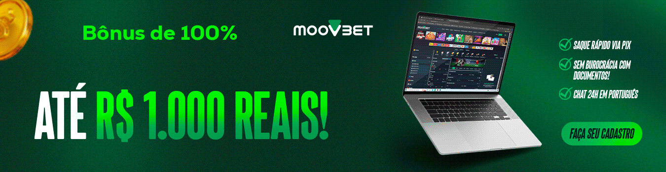 Moovbet — Bônus de 100% até R$ 1.000