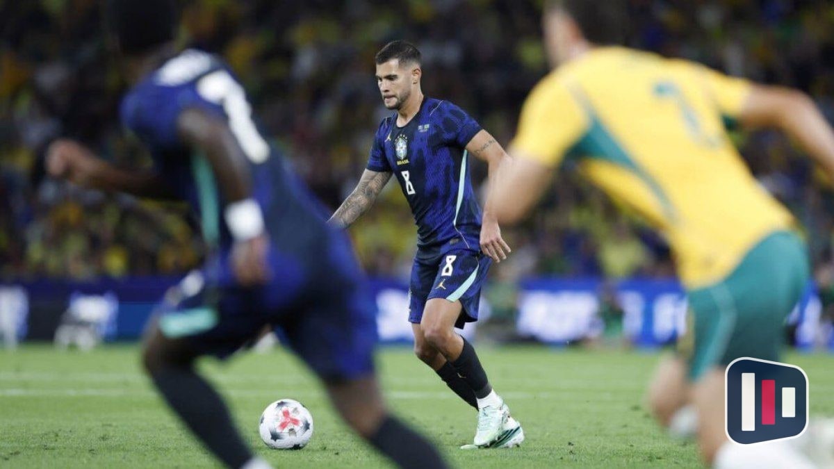 Bruno Guimarães nega vaidade e explica escolha do pênalti na vitória contra Austrália
