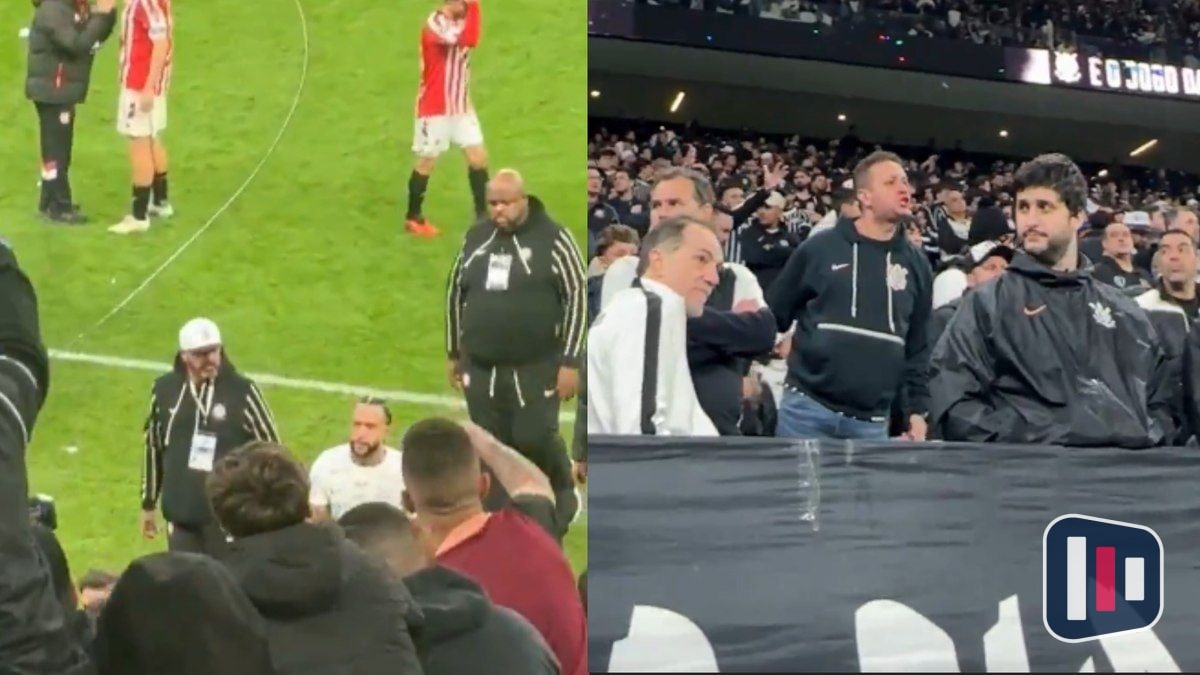 Torcida do Corinthians pede saída de Memphis Depay após pênalti perdido e eliminação