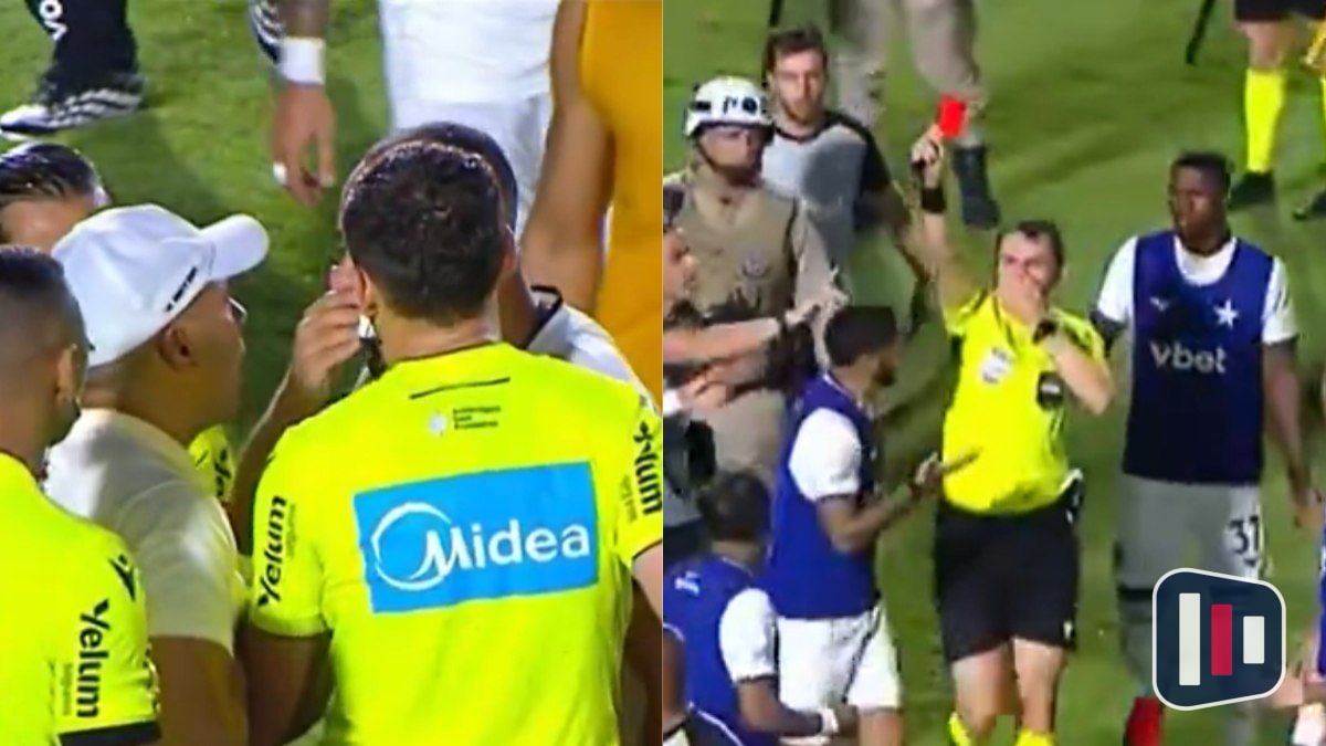 Lei Vini Jr. expulsa jogador do Botafogo por cobrir a boca em discussão