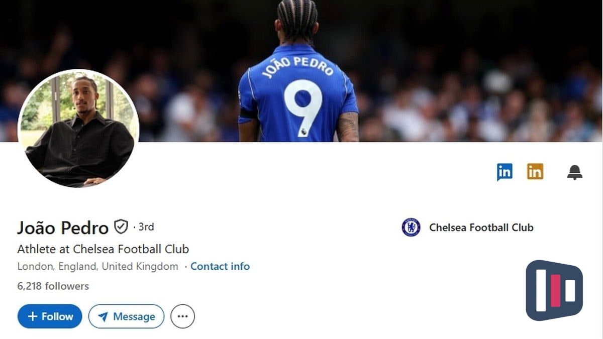 João Pedro cria perfil no LinkedIn durante recuperação no Chelsea