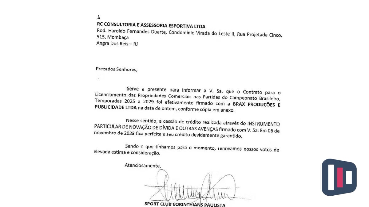 Corinthians fecha acordo de R$ 10,2 milhões e avança em disputa judicial com empresário