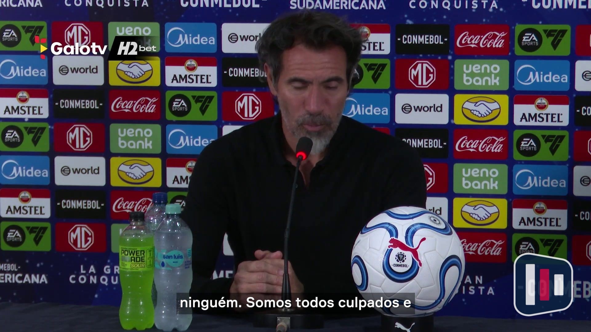 Domínguez elogia atuação de Everson após vitória do Atlético-MG sobre o Bragantino