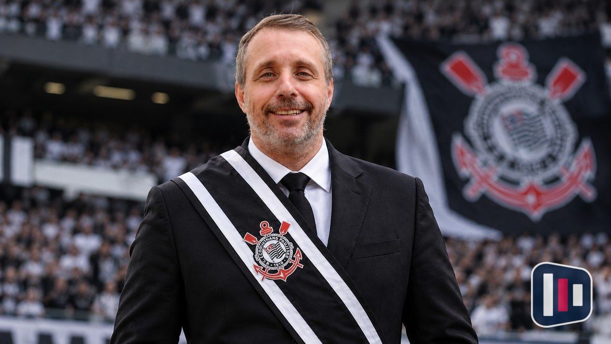 Novo Estatuto do Corinthians anunciado por Vitor Guedes, o presidente autodeclarado