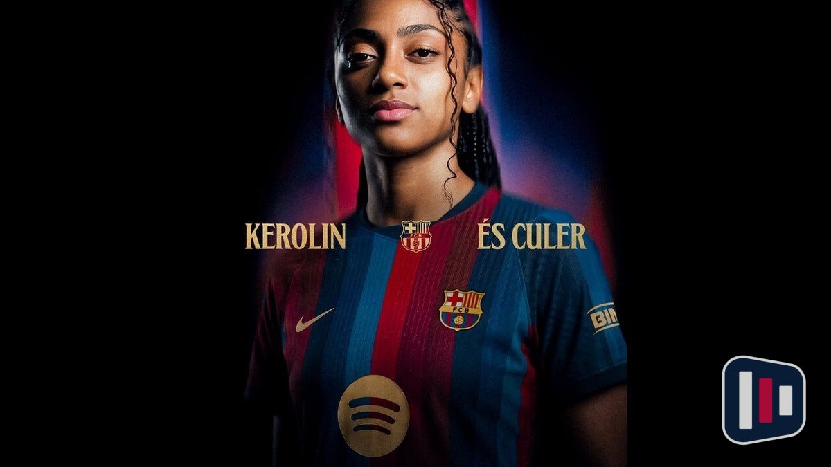 Kerolin é confundida com Raphinha no CT do Barcelona e reage com bom humor