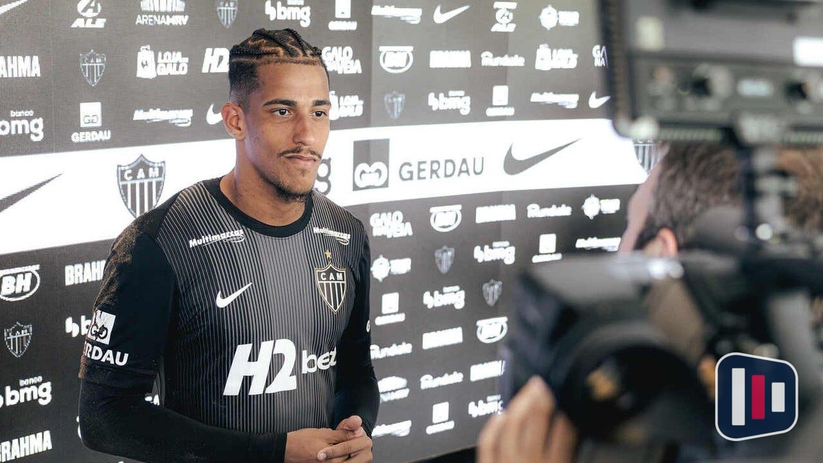 Gabriel Delfim celebra chance no Atlético e destaca atuação decisiva contra o Santos