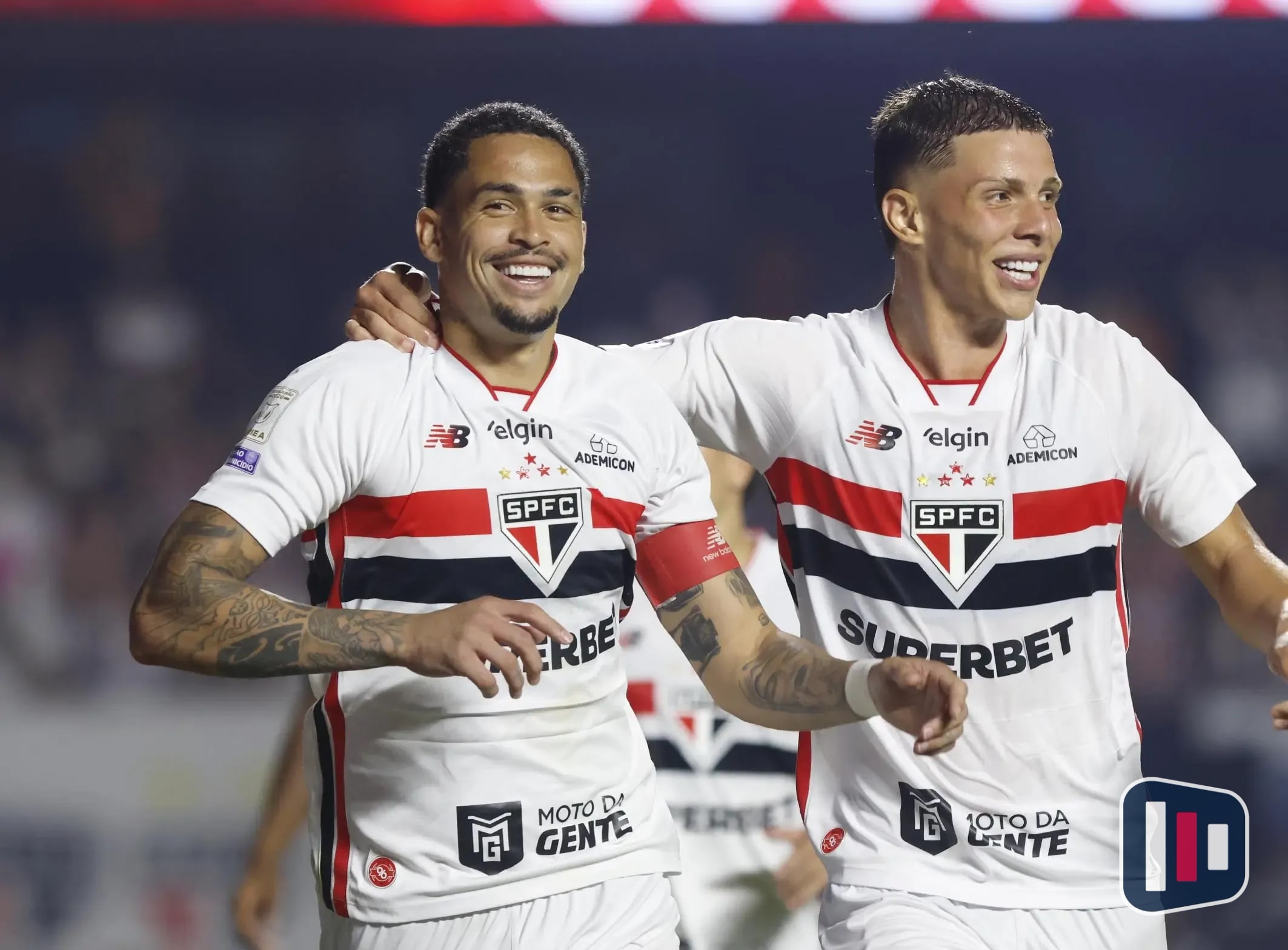 Luciano e Gustavo Santana brilham em vitória decisiva do São Paulo sobre o Bragantino