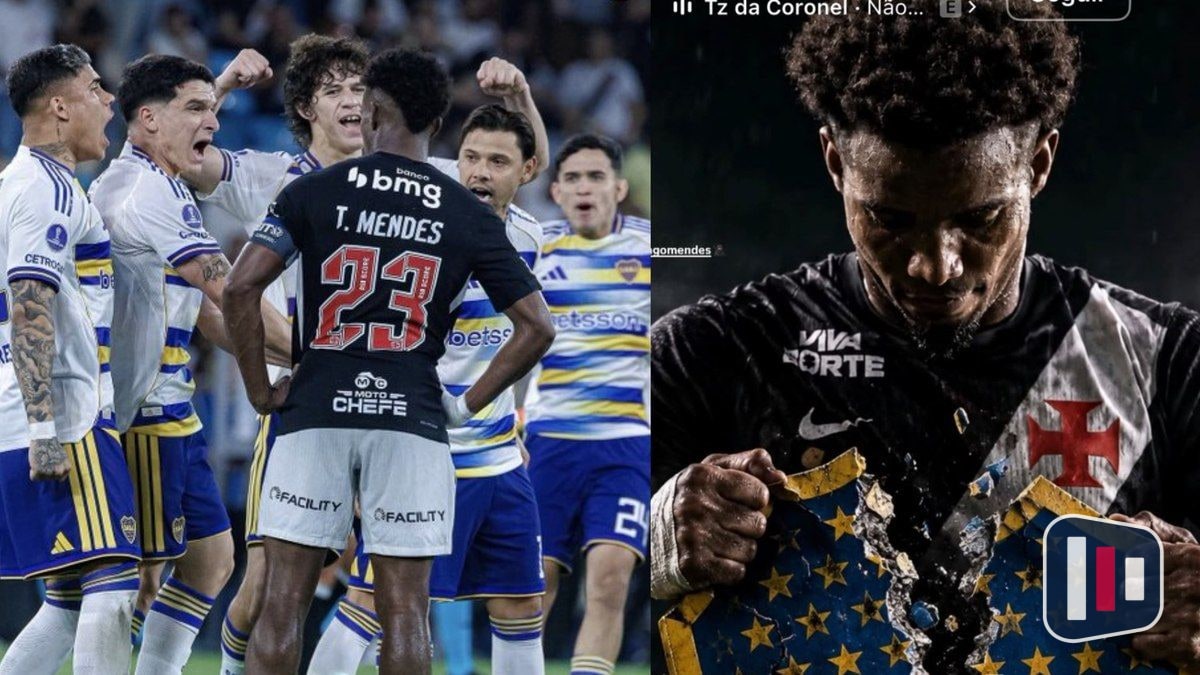 Thiago Mendes, capitão do Vasco, é alvo de deboche do Boca após eliminação