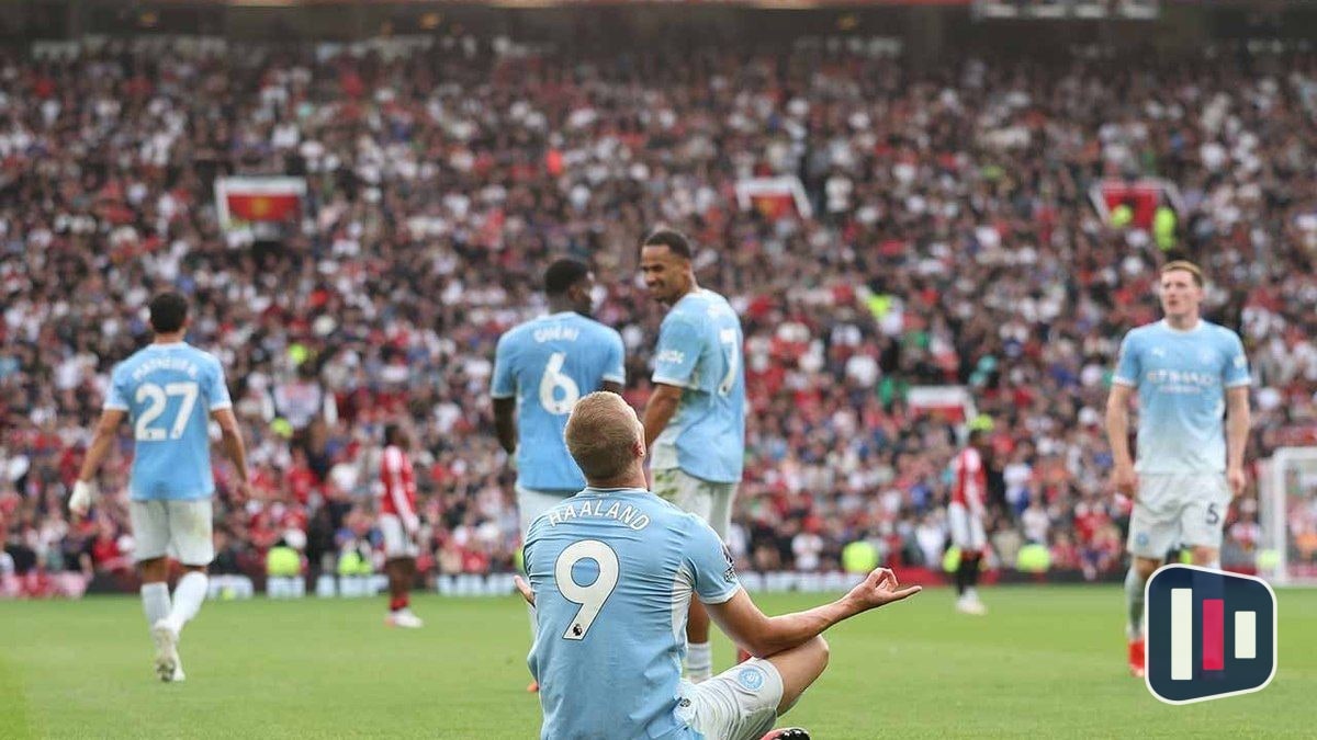 Haaland brilha e Manchester City vence United no Old Trafford e segue na cola do Arsenal