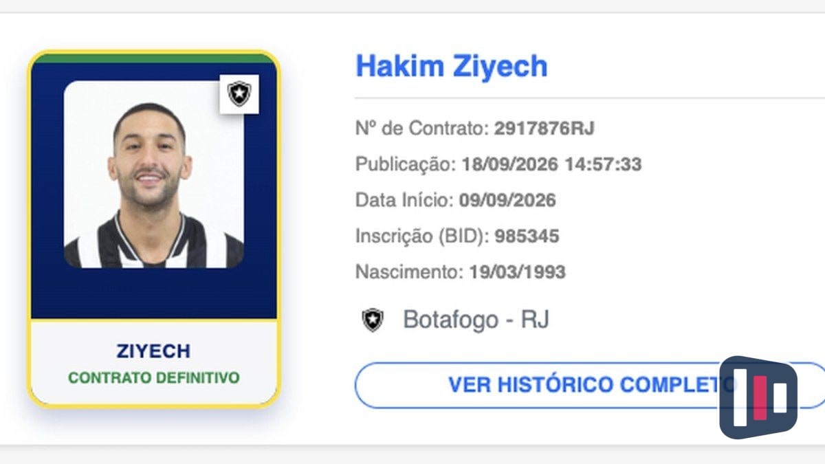 Ziyech é regularizado e pode estrear pelo Botafogo; Tite no BID