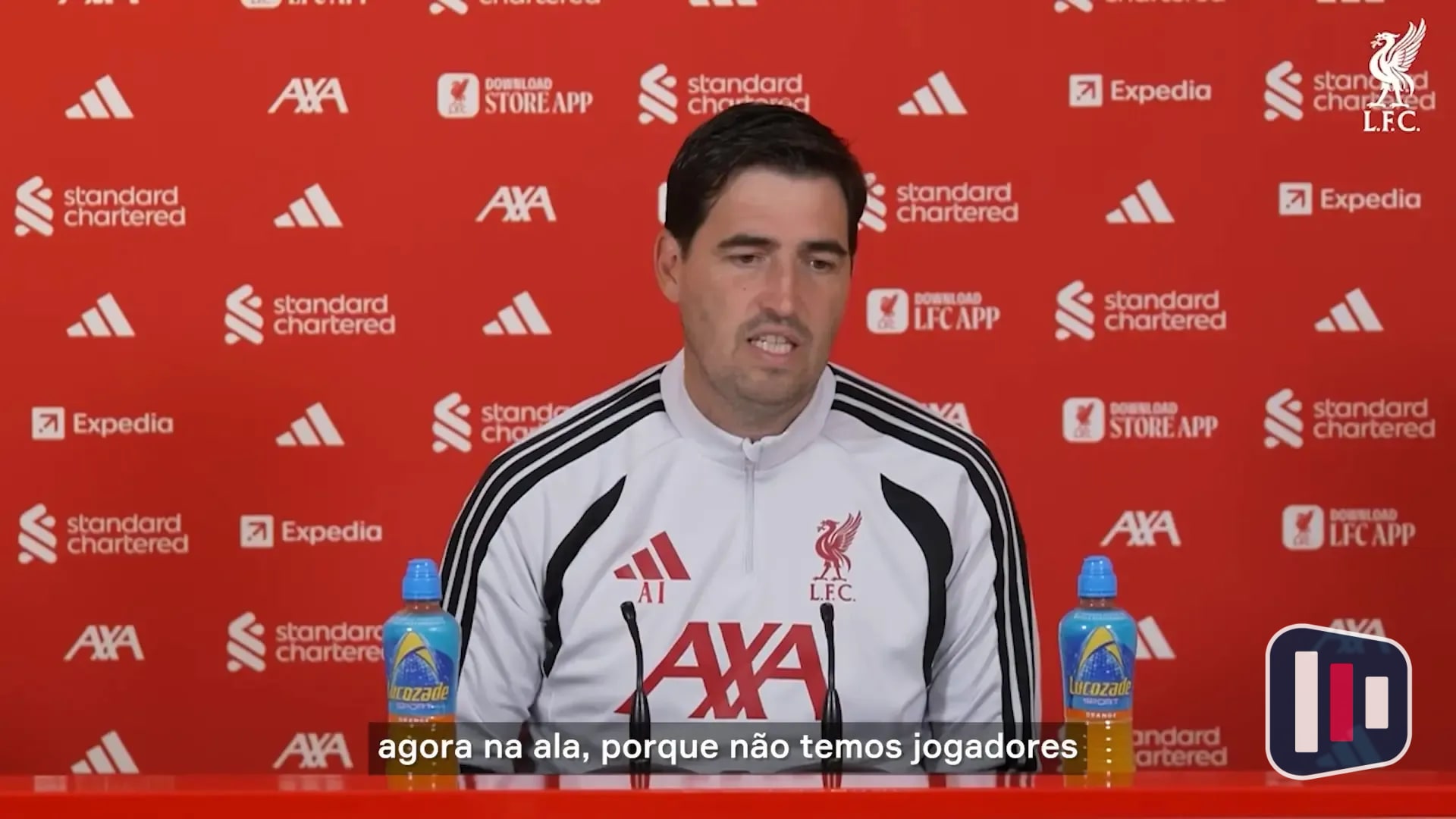 Iraola mantém otimismo com reforços no Liverpool na reta final da janela