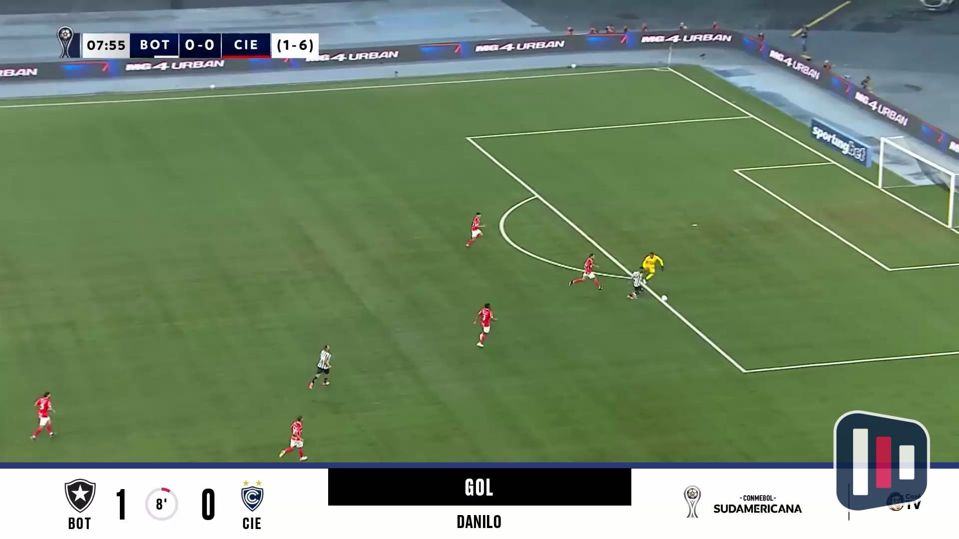 Danilo marca em estreia como titular, mas Botafogo é eliminado da Sul-Americana