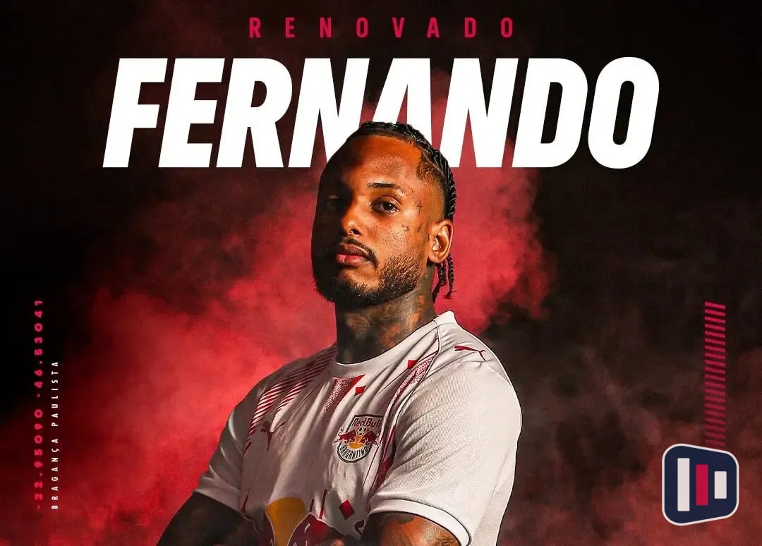 Bragantino renova contrato com atacante Fernando até o fim de 2028