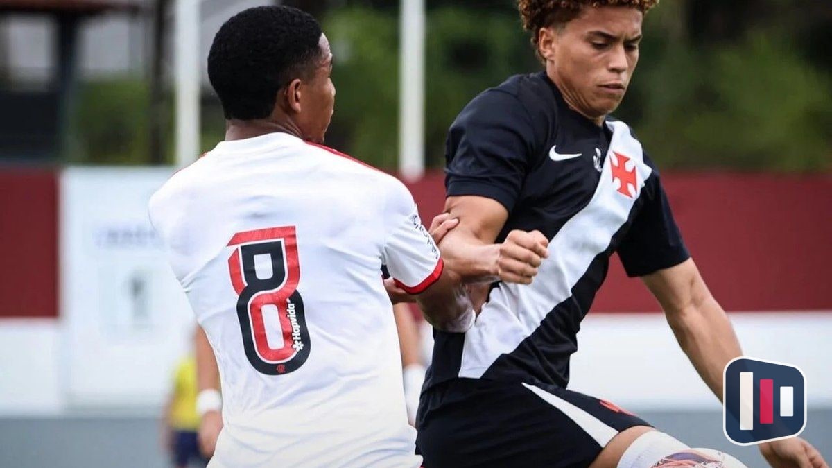 Vasco goleia Flamengo por 4 a 0 e assume vice-liderança no Carioca Sub-20