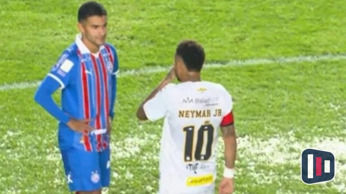 Polêmica entre Neymar e Nestor marca empate do Santos contra Bahia