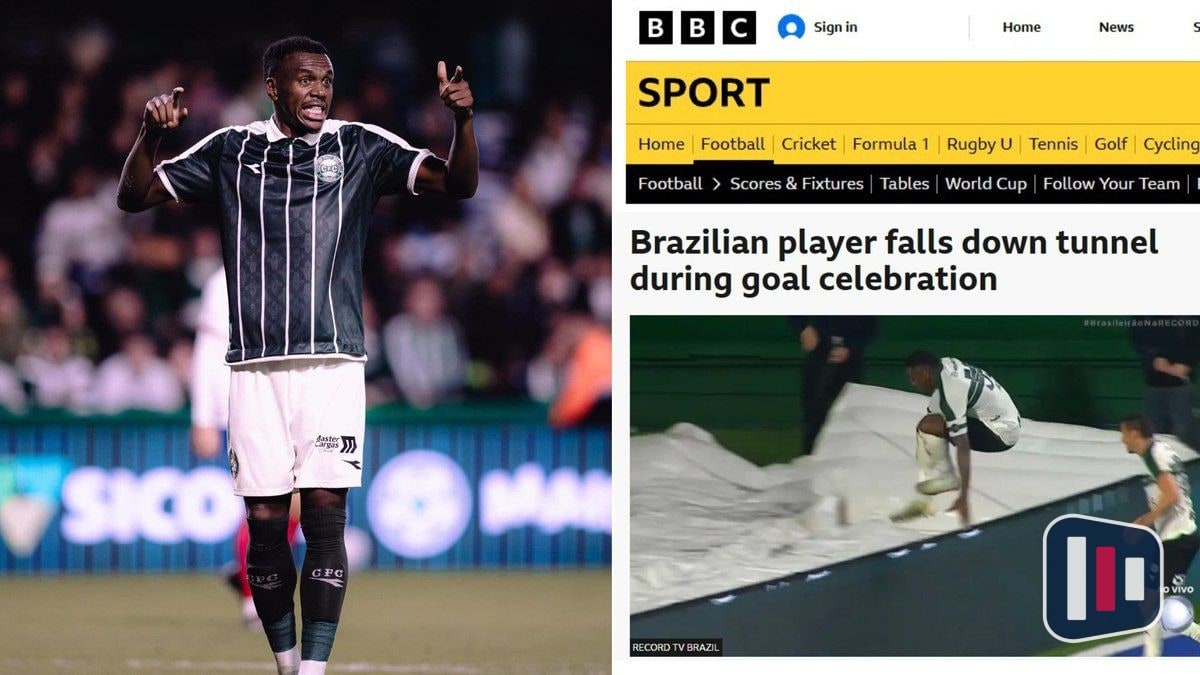 Queda inusitada de zagueiro após gol anulado chama atenção no Brasileirão
