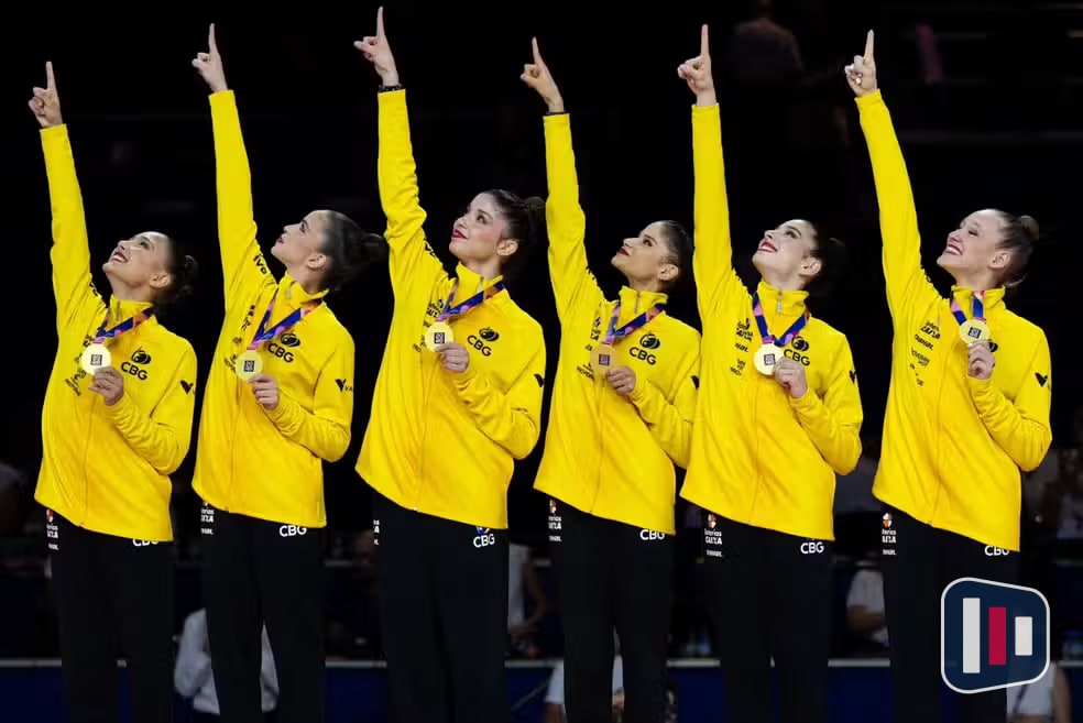 Brasil surpreende e conquista ouro inédito no Mundial de Ginástica Rítmica