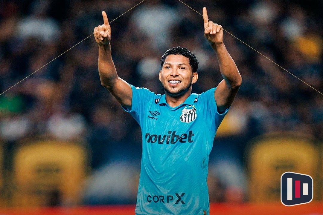Rony marca e garante classificação histórica do Santos no Mangueirão