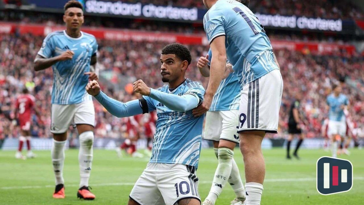 Liverpool reage, mas empata com Nottingham Forest em jogo emocionante pela Premier League