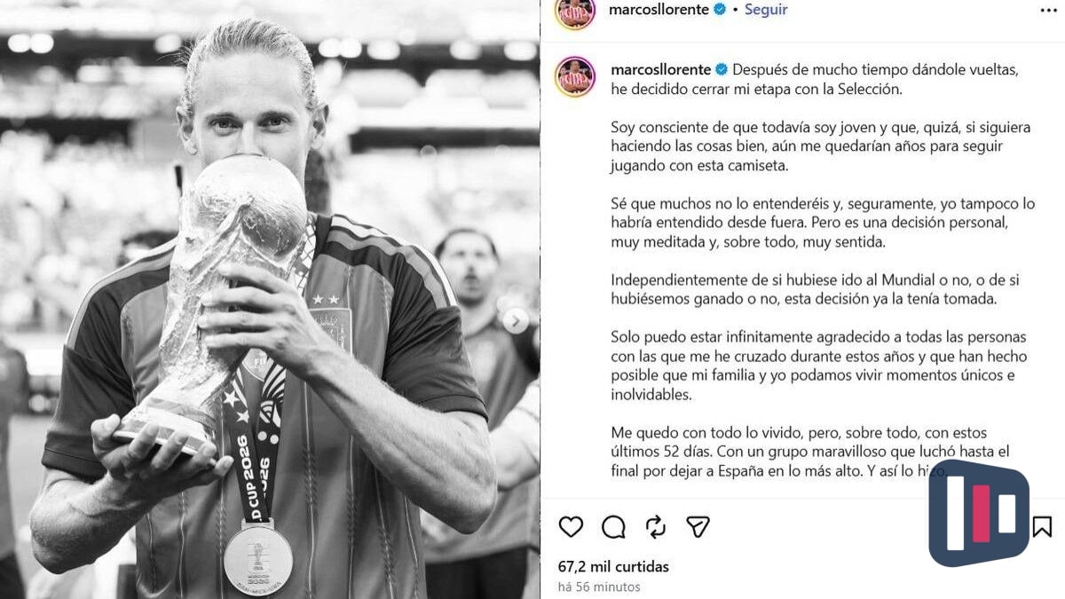 Marcos Llorente, campeão mundial, anuncia aposentadoria da seleção espanhola aos 31